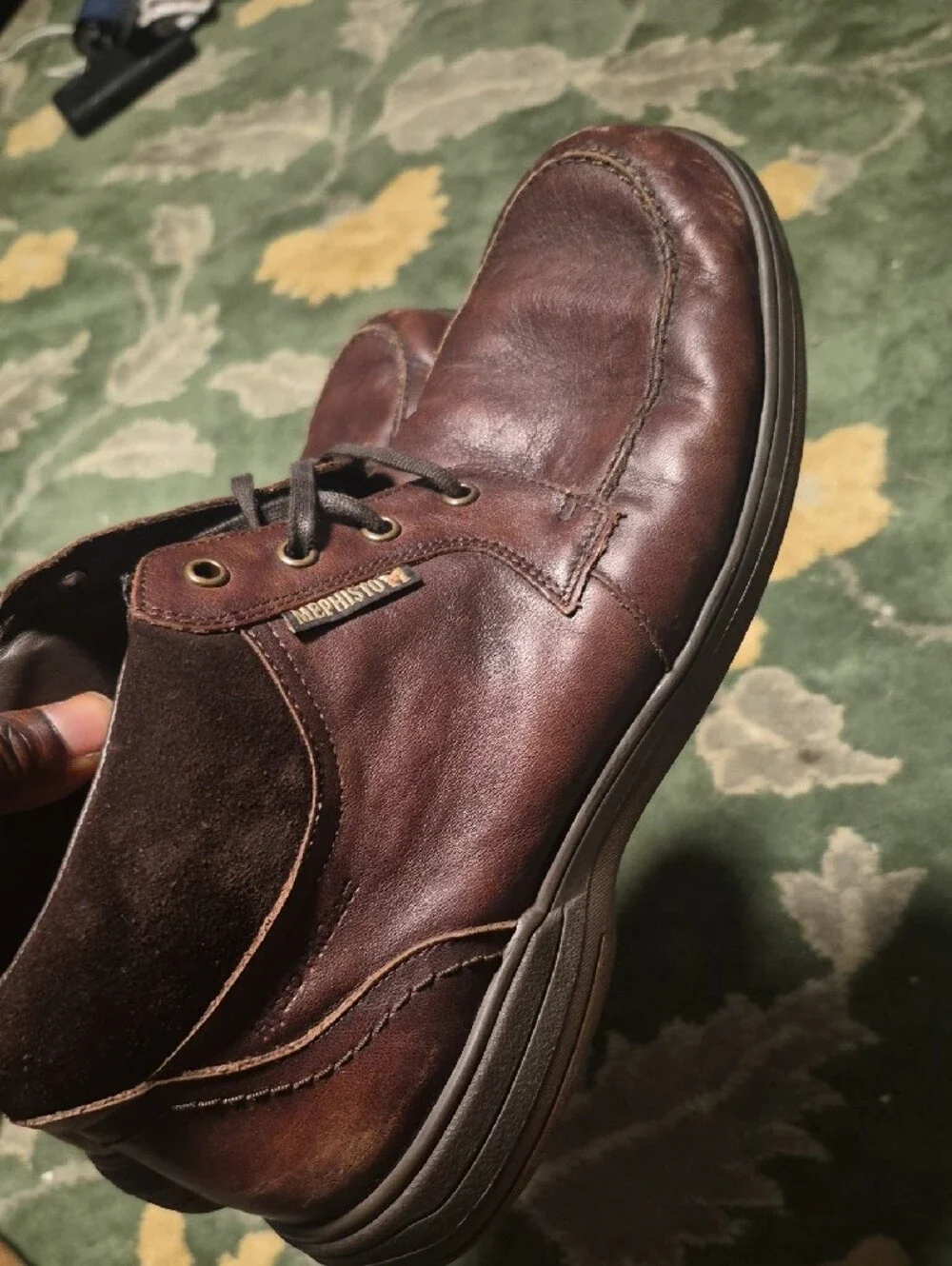 Mephisto Men’s Brown Leather Chukka Boots